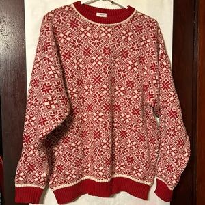 Next for man wool blend (60%) Christmas crewneck sweater, made in UK size Large